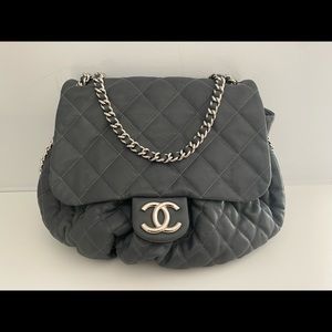Authentic CHANEL chain around messenger bag